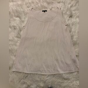 Eileen Fisher Soft Cream 100% silk Tank Top